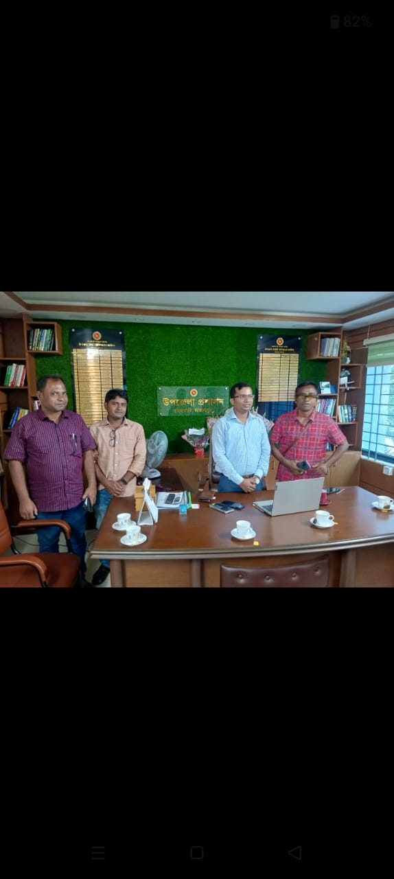 সরিষাবাড়ী উপজেলা নির্বাহী অফিসারের সাথে বাংলাদেশ রিপোর্টার্স ক্লাব ট্রাস্ট সরিষাবাড়ী উপজেলা শাখার নেতৃবৃন্দের সৌজন্য সাক্ষাৎ।