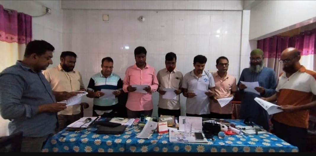 মেহেরপুরের গাংনী প্রেস ক্লাবের নব নির্বাচিত কমিটির শপথ গ্রহণ