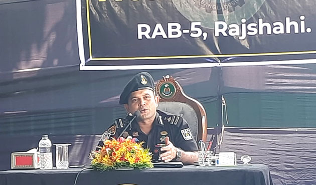 সাংবাদিকদের সাথে র‌্যাব ৫ এর মতবিনিময়।