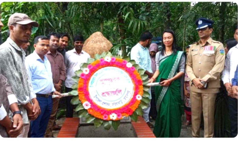 শহীদ মোকলেছুর রহমানের প্রতি গভীর শ্রদ্ধা নিবেদন করেছে সরিষাবাড়ী উপজেলা প্রশাসন।