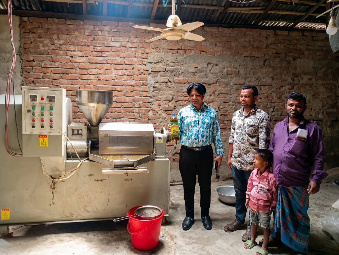 শরণখোলায় বাণিজ্যিকভাবে বিষমুক্ত তেল উৎপাদন শুরু ​