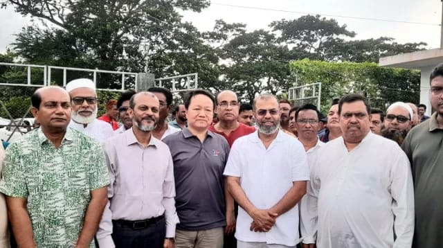 বাগেরহাটে খানজাহান আলী বিমানবন্দর নির্মাণ প্রকল্প এলাকা চীনের পরিদর্শন
