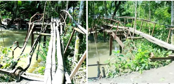 রাজাপুরে আয়রন ব্রীজ ভেঙ্গে যাওয়ায় ত্রিশ বছর কষ্ট করছেন দুই গ্রামের মানুষ “জনপ্রতিনিধিদের আশ্বাসেই সীমাবদ্ধ দুই গ্রামের মানুষের উন্নয়ন”।