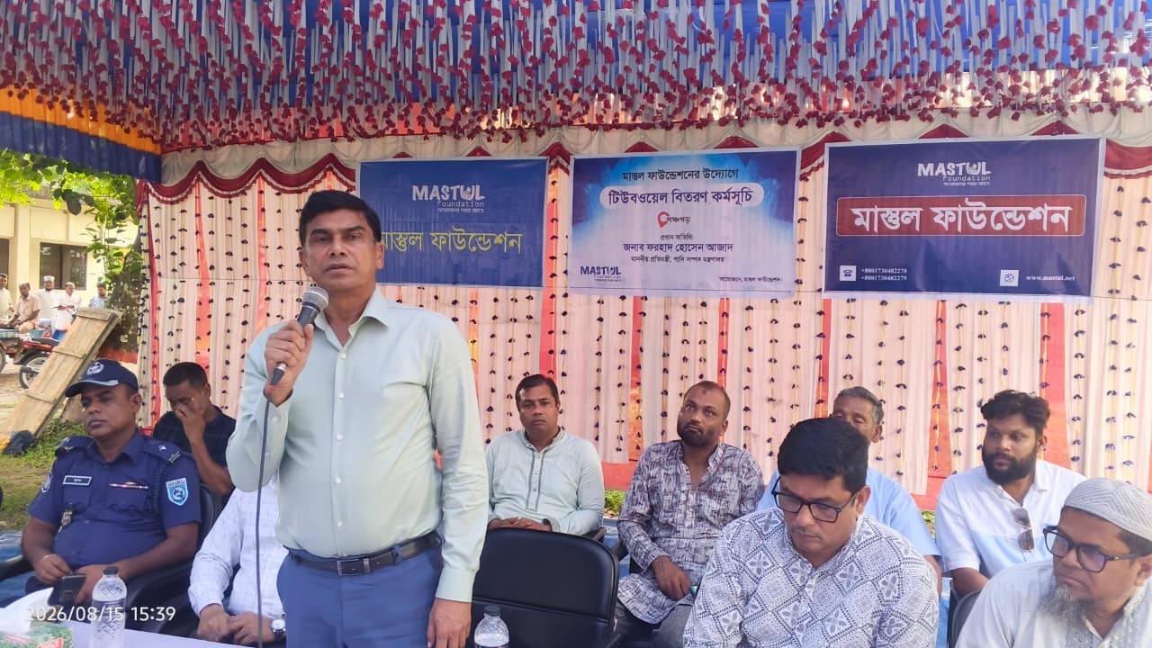 দেবীগঞ্জে মাস্তুল ফাউন্ডেশনের উদ্যোগে টিউবওয়েল বিতরণ