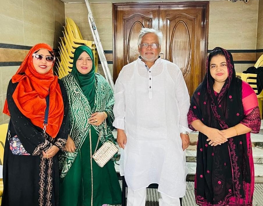 আমান উল্লাহ আমানের সাথে নিশু ও মহিলা দলের নেত্রীদের সৌজন্য স্বাক্ষাৎ