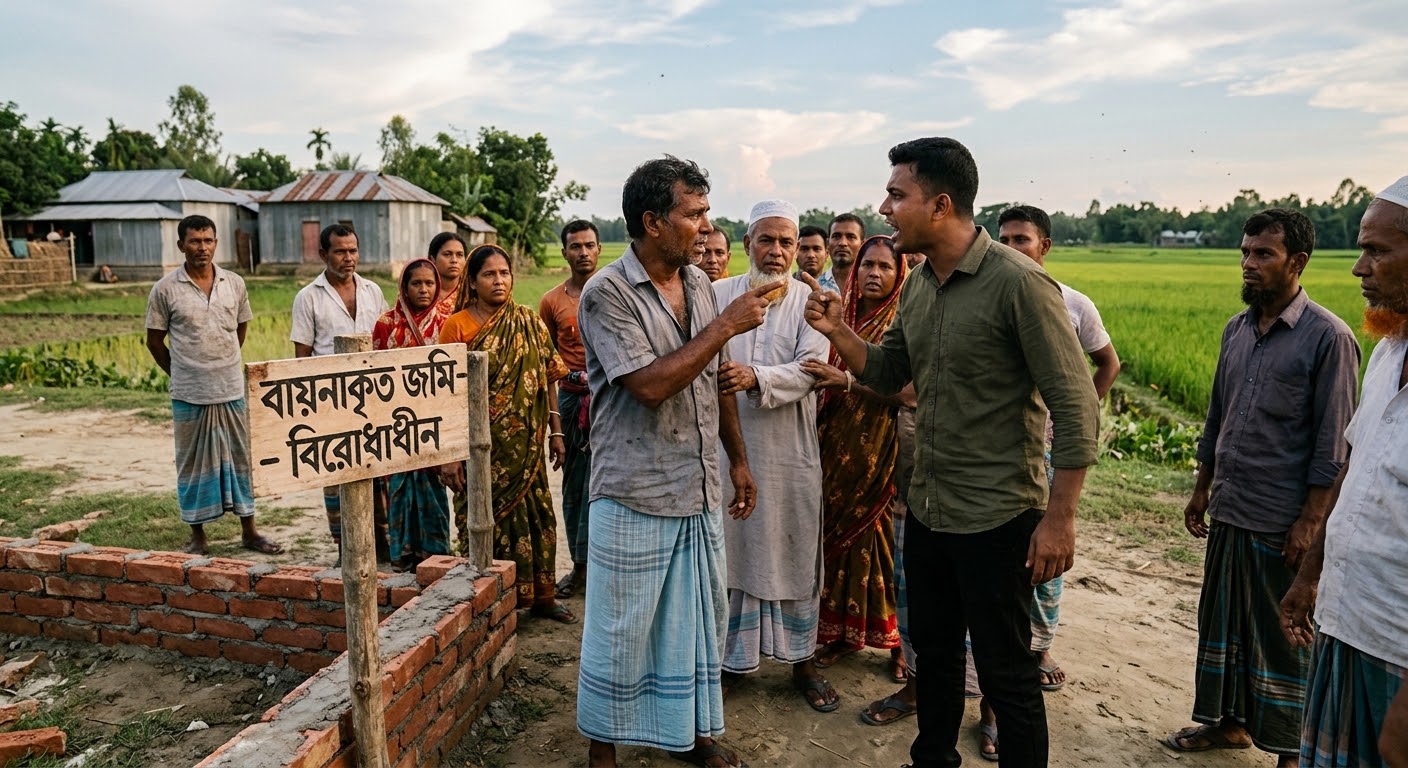 বায়না ও টাকা নিয়ে জমি রেজিস্ট্রি না করে পালানোর অভিযোগ