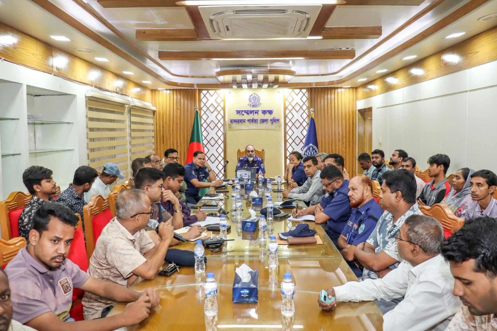 শারদীয় দুর্গাপূজা-২০২৬ উপলক্ষে বান্দরবান জেলা পুলিশের প্রস্তুতিমূলক সভা অনুষ্ঠিত