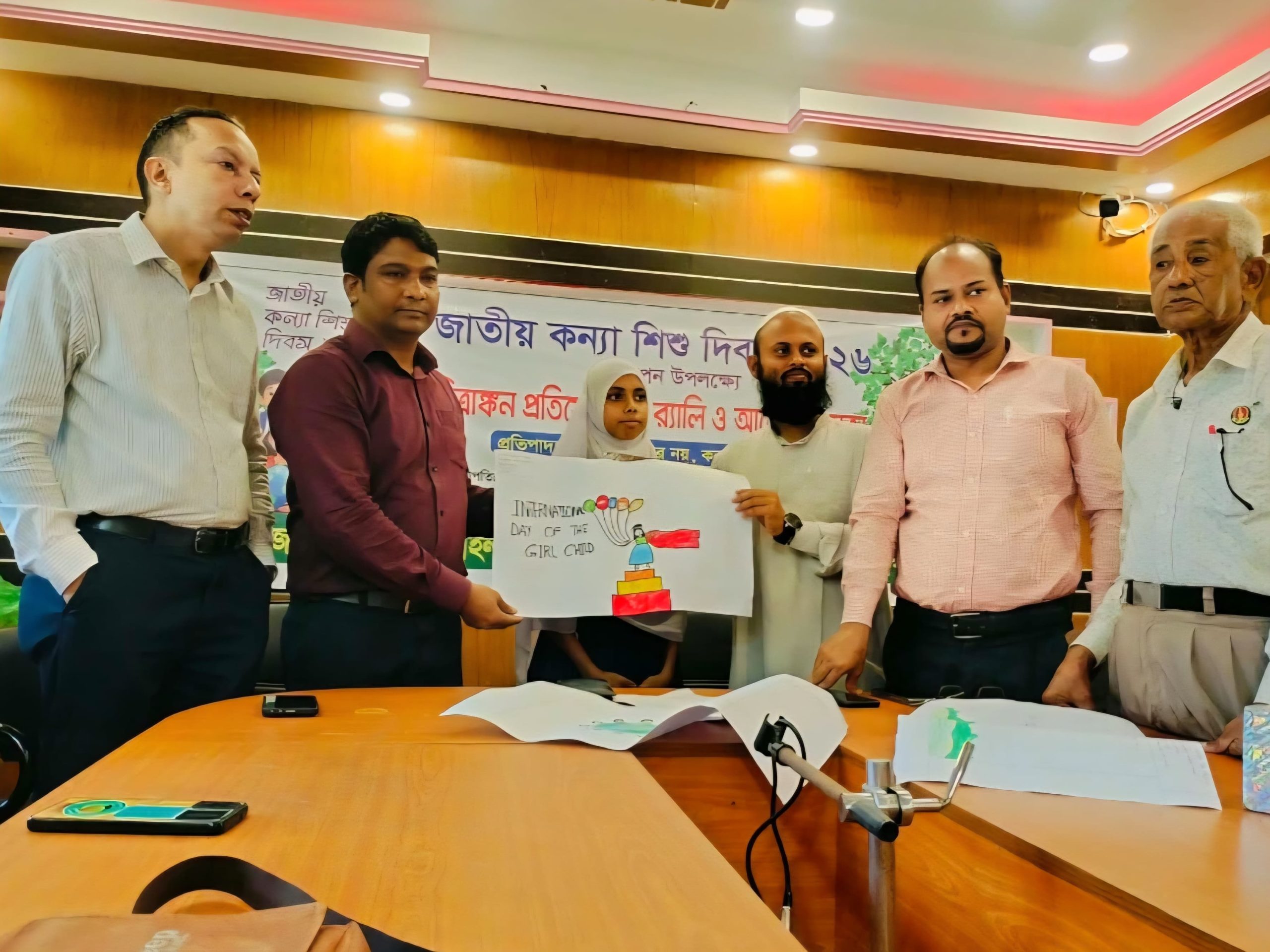 কন্যাশিশু দিবস উপলক্ষে লাখাইয়ে বর্ণাঢ্য র‍্যালি ও আলোচনা সভা অনুষ্ঠিত