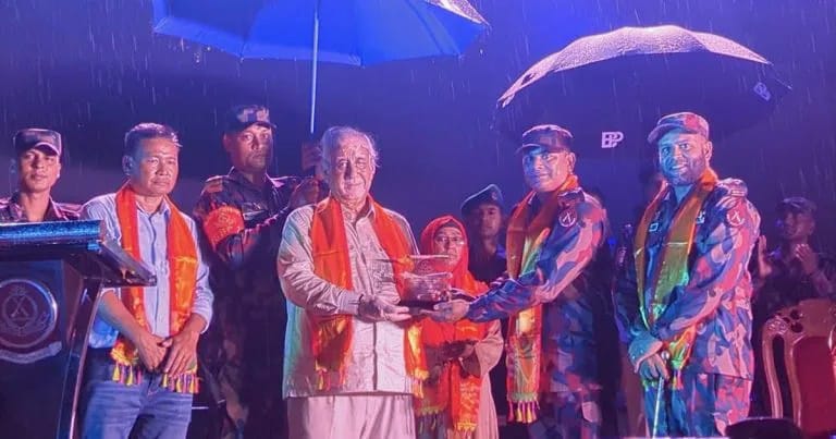 থানচি নারী ফুটবল দলের সংবর্ধনা, প্রধান অতিথি মন্ত্রী সাচিং প্রু জেরী এমপি
